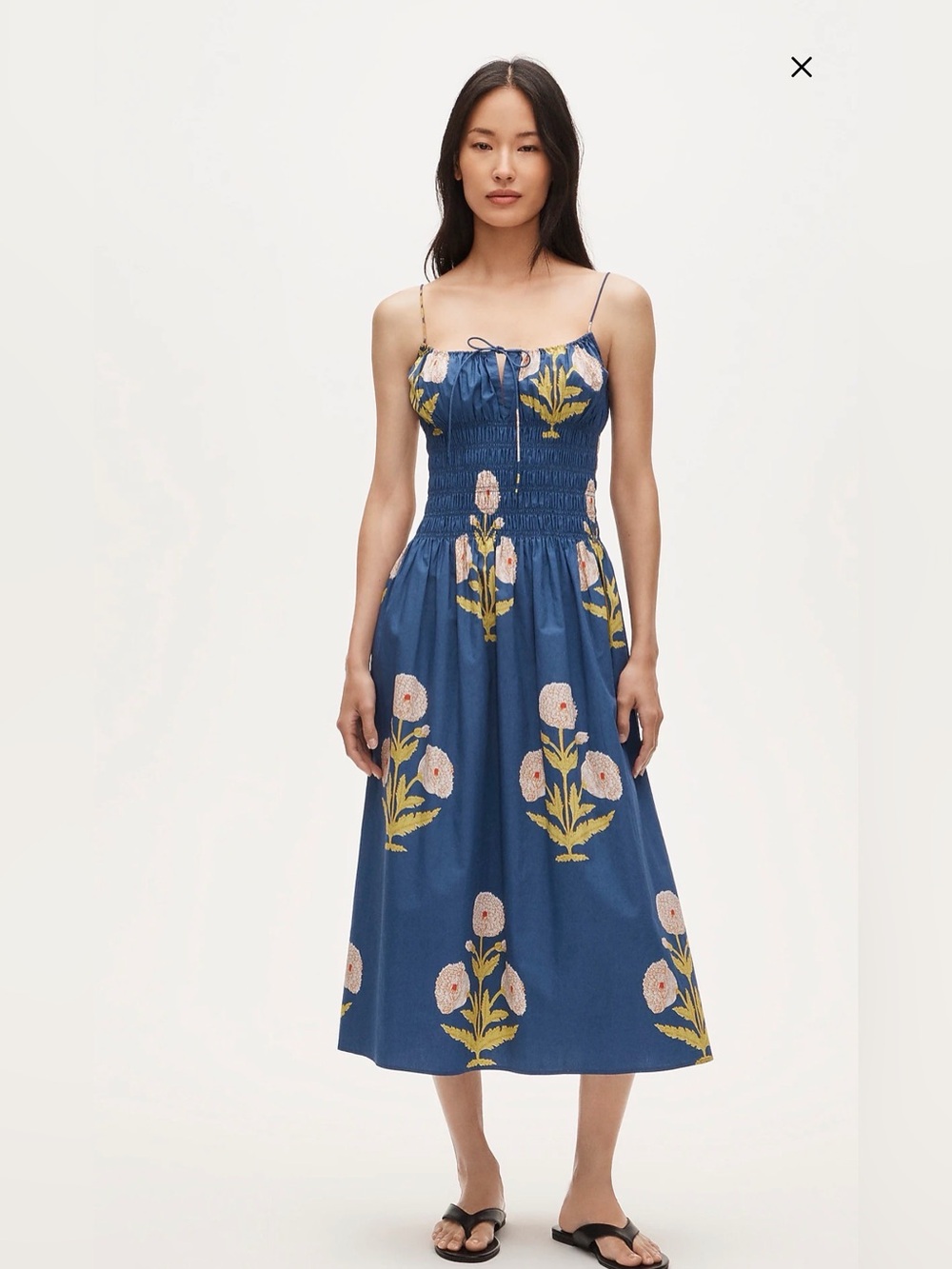 NWOT J. Crew Reverie dress in marigold block print